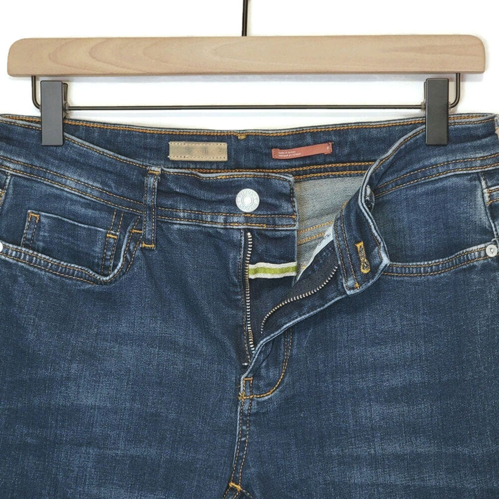Pilcro Anthropologie Slim Boyfriend Jeans Mid Rise Straight Blue Denim Causal 27 - Picture 4 of 16